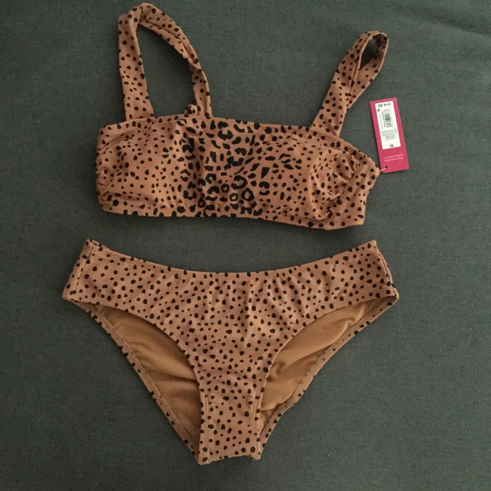 Target brown and black animal print bikini